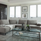 Arden Upholstered Sectional Sofa with Adjustable Back Taupe 508888