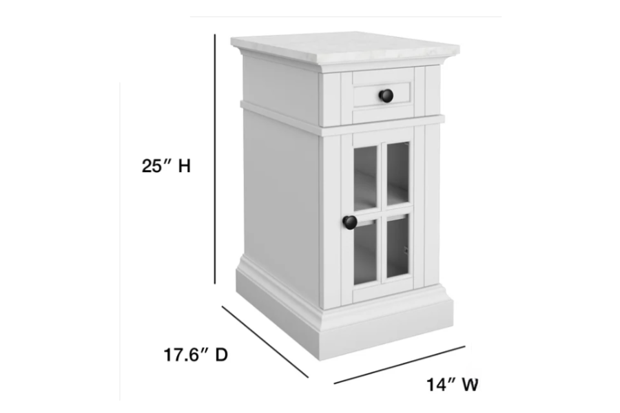 Tresanti Kerrigan Chairside Table with Power