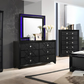 Penelope 6-drawer Dresser with Mirror Midnight Star 223573M