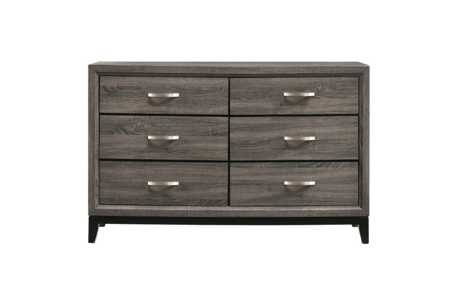 Watson 6-drawer Dresser Grey Oak	212423