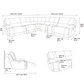 Redding 6-piece Fabric Power Reclining Sectional with Power Headrest