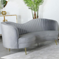 Sophia Upholstered Channel Tufted Sofa Grey 506864