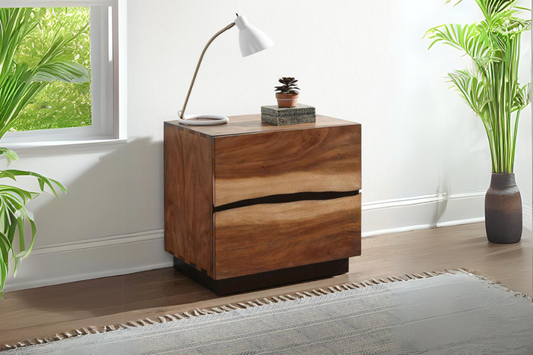 Winslow 2-drawer Nightstand Smokey Walnut 223252