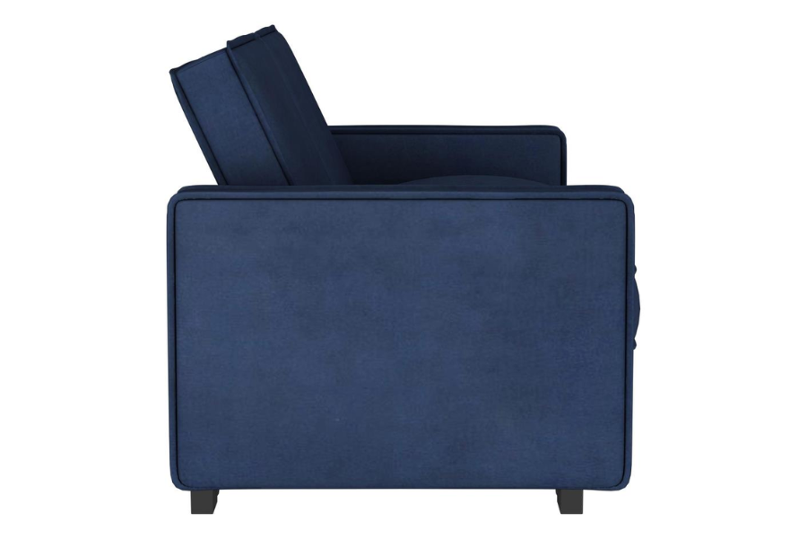 Gretchen Upholstered Convertible Sleeper Sofa Bed Navy Blue 360240