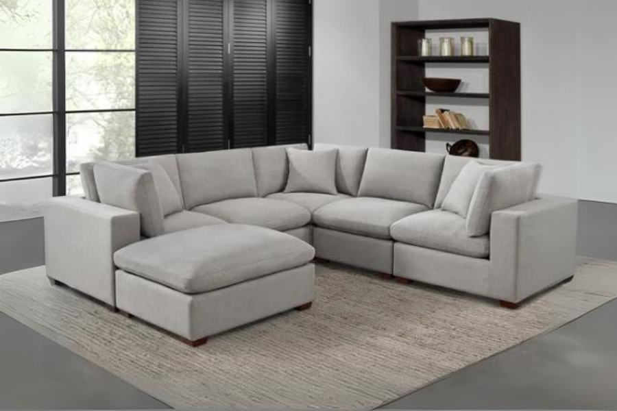 Thomasville Lowell 4-piece Fabric Modular Sectional Floor Model