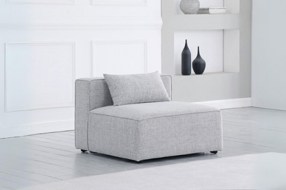 Silla modular sin brazos Cube SKU: 630Grey-Armless