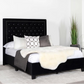 Hailey Upholstered Queen Panel Bed Black 315925Q