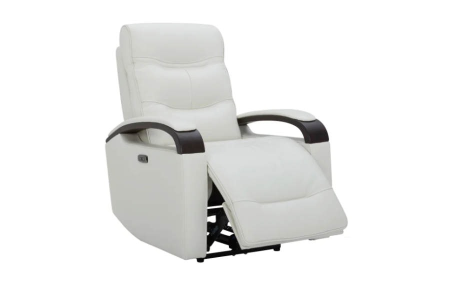 Canmore Leather Power Recliner with Power Headrest Floor Model