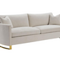 Corliss 3-piece Upholstered Arched Arm Sofa Set Beige 508821-S3