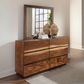 Winslow 6-drawer Dresser with Mirror Smokey Walnut 223253M