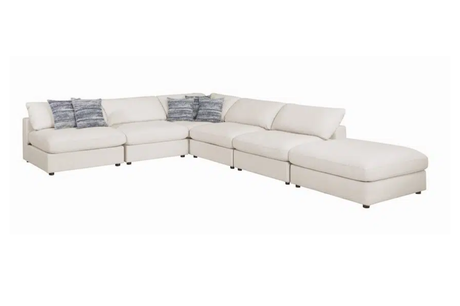 Serene Beige Cloud Modular Sectional Sofa