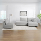 Macon 3-piece Fabric Modular Sectional Floor Model