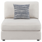 Sillón Serene tapizado sin brazos beige 551321 