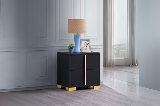 Marceline 2-drawer Nightstand Black 222832