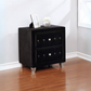 Deanna Upholstered 2-drawer Nightstand Black 206102