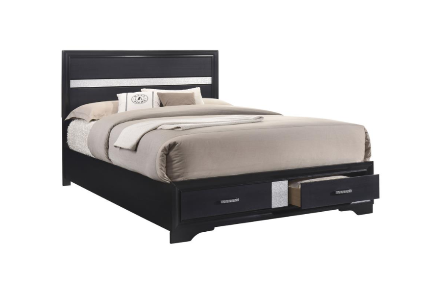 Miranda 5-piece Queen Bedroom Set Black 206361Q-S5