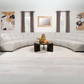 Charlotte 8-piece Upholstered Modular Sectional Sofa Ivory 551300