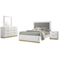 Juego de dormitorio Queen de 5 piezas Caraway blanco 224771Q-S5 