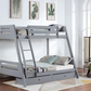 Trisha 2-drawer Wood Twin Over Full Bunk Bed Grey 460562TF