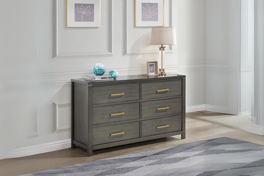 Kieran 6-drawer Dresser Grey 224743