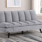 Laredo Upholstered Tufted Convertible Sofa Bed Grey 360018