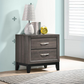 Watson 2-drawer Nightstand Grey Oak 212422