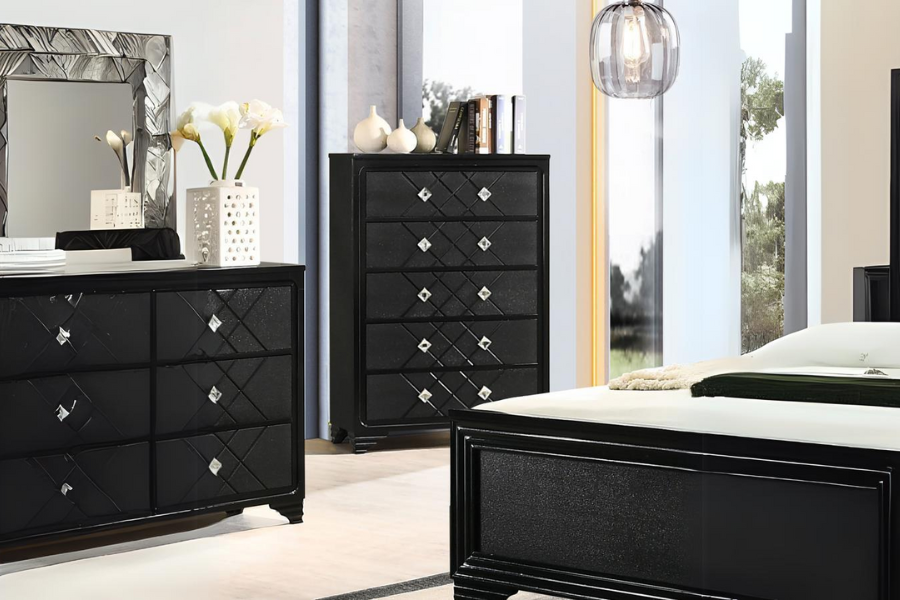 Penelope 5-drawer Bedroom Chest Midnight Star	223575