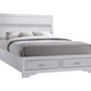 Juego de dormitorio de 4 piezas Miranda Queen en color blanco 205111Q-S4 