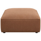 Jennifer Square Upholstered Ottoman Terracotta 551593