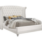 Juego de dormitorio Queen de 5 piezas Barzini blanco 300843Q-S5 