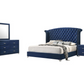 Melody 4-piece Eastern King Bedroom Set Pacific Blue	223371KE-S4