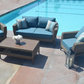 Southfield 4 Pc Aluminum Wicker Sofa Set