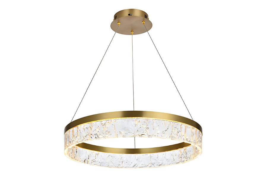 Linden 1 Light 22 inch Satin Gold Chandelier Ceiling Light