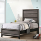 Watson Wood Twin Panel Bed Grey Oak 212421T