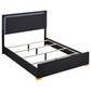 Juego de dormitorio Marceline Eastern King de 5 piezas, color negro 222831KE-S5 