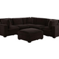 Lakeview 6-piece Upholstered Modular Sectional Chocolate 551464-SET