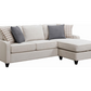 Mcloughlin Upholstered Sloped Arm Sectional Sofa Platinum 501840