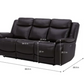 Harvey Leather Power Reclining Sofa with Power Headrests