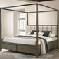 Gran Park Queen Canopy Bed Dark Coc 224931Q