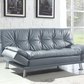 Dilleston Upholstered Tufted Convertible Sofa Bed Grey 500096