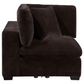 Lakeview Upholstered Corner Chair Dark Chocolate 551465