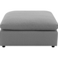 Raleigh Boucle Upholstered Ottoman Grey 551756