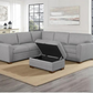 Thomasville Langdon Fabric Sectional with Storage Ottoman 1695544