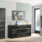 Blacktoft 6-drawer Dresser Black 207103