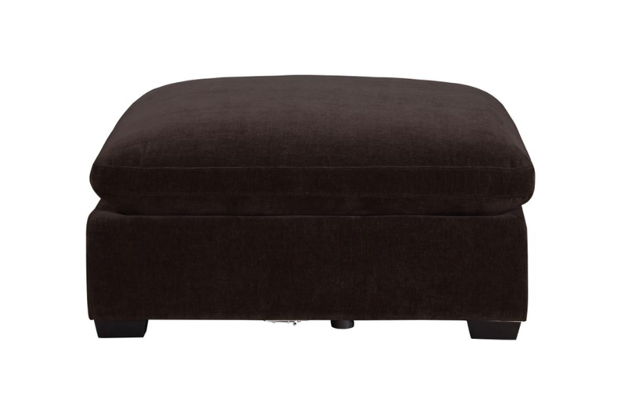 Lakeview Rectangular Upholstered Ottoman Dark Chocolate 551466