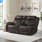 Harvey Leather Power Reclining Loveseat with Power Headrests