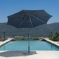 Sunvilla 10' Round Solar LED Market Umbrella