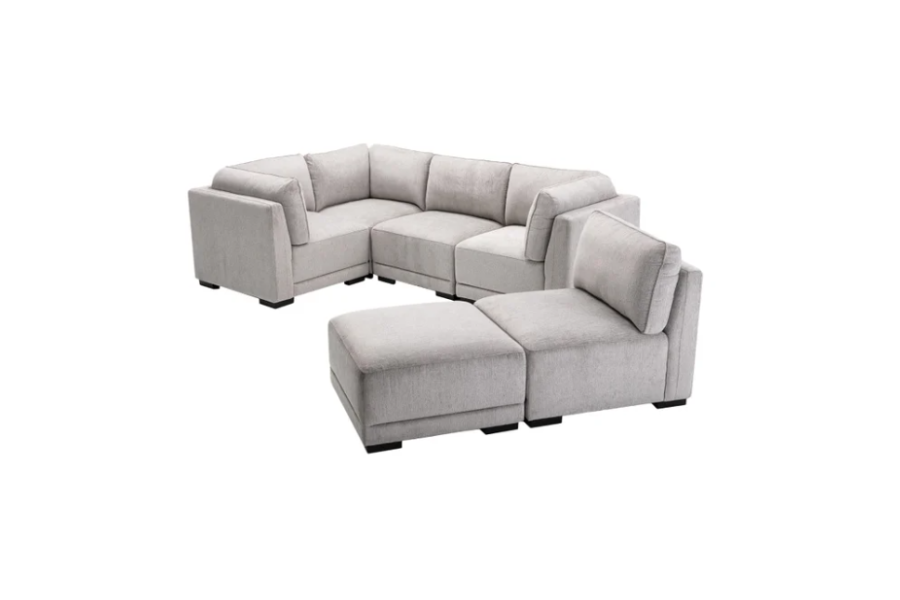 Belize Fabric Sectional Floor Model