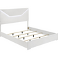 Juego de dormitorio Ives Eastern King de 5 piezas, blanco de alto brillo 224941KE-S5 