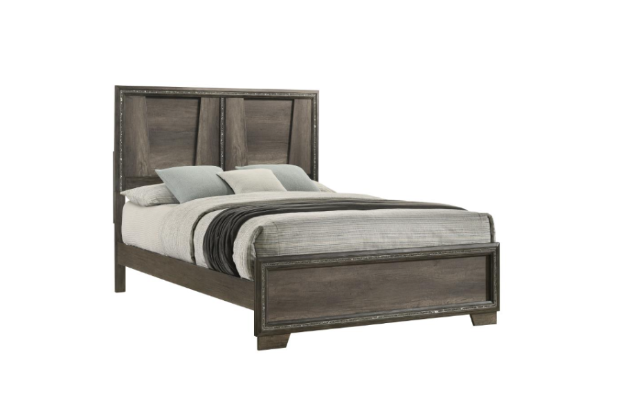 Janine Wood Queen Panel Bed Grey 223551Q Comming soon